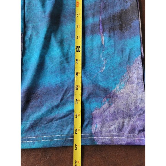 Women's Blue and Purple Tie-Dye Pajama Set - Picture 10 of 12